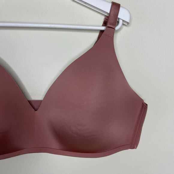 SOMA Vanishing 360 Wireless Bra Pink Mauve Lightly Padded Smoothing Sz 42C - Picture 3 of 5